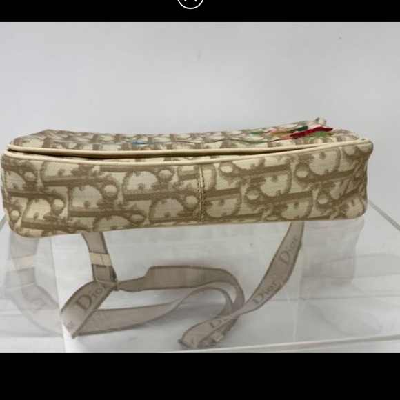 Authentic Dior Embroidered Flower Monogram Crossover Shoulder Bag❤️❤️❤️ - Picture 12 of 16